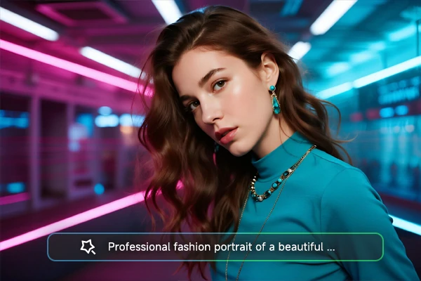 Text to realistic photo