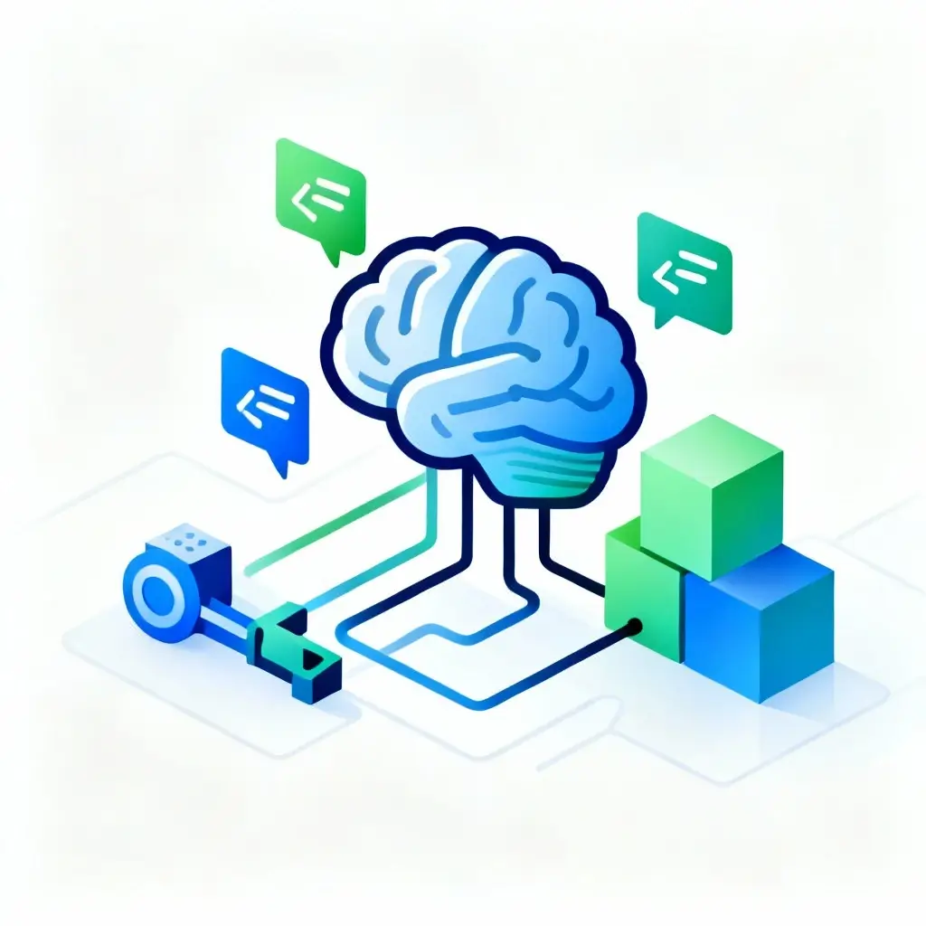 ai brain with code brackets